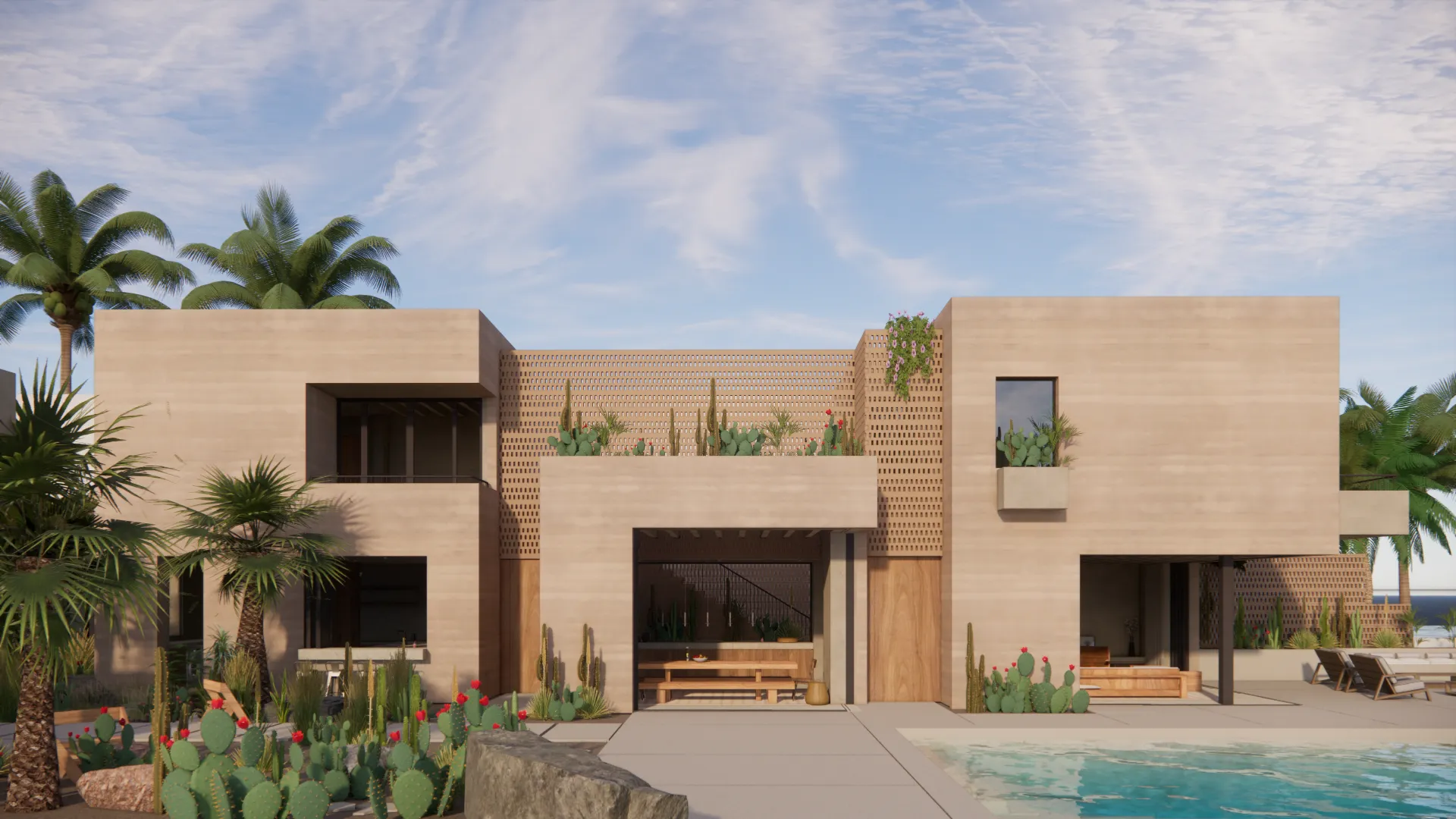 Exterior elevation of Casa Laguna 6